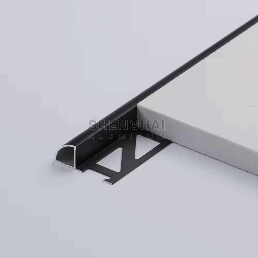 Aluminum Bullnose Tile Edge Trim For Shower Home